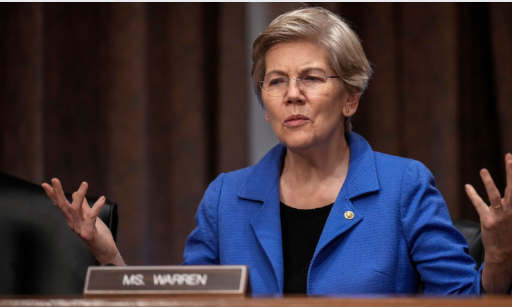 US Senator Elizabeth Warren Labels Crypto as a Potential Rival to Global Peace.